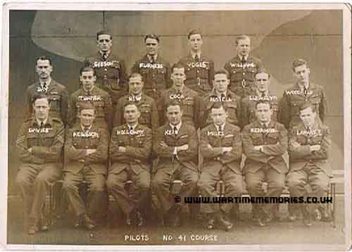 J Llewelyn 2nd row 2nd right 1941 in UK